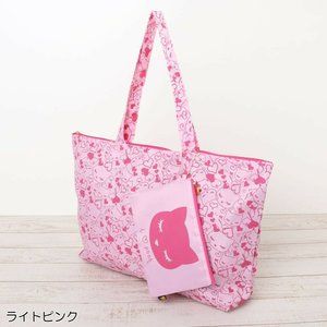 Osumashi I love Pooh Cat Tote Bag Kawaii Pink